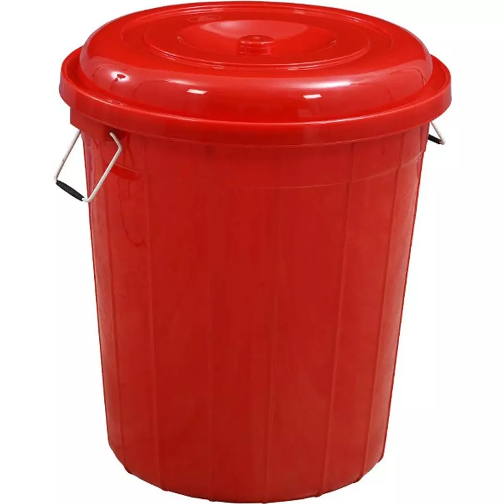 swagath-drum-with-lid-cover-round-shape-44x53-cm-50-l-plastic-red-for-rice-water-flour-use-drum50-ltr