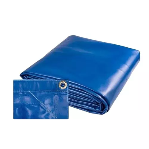 DDRS Heavy Duty PVC Tarpaulin ‎(Tripal) Blue 630 GSM & 12.19 x 10.97 m (40 x 36 ft) Size, DDRSPVC630-40X36