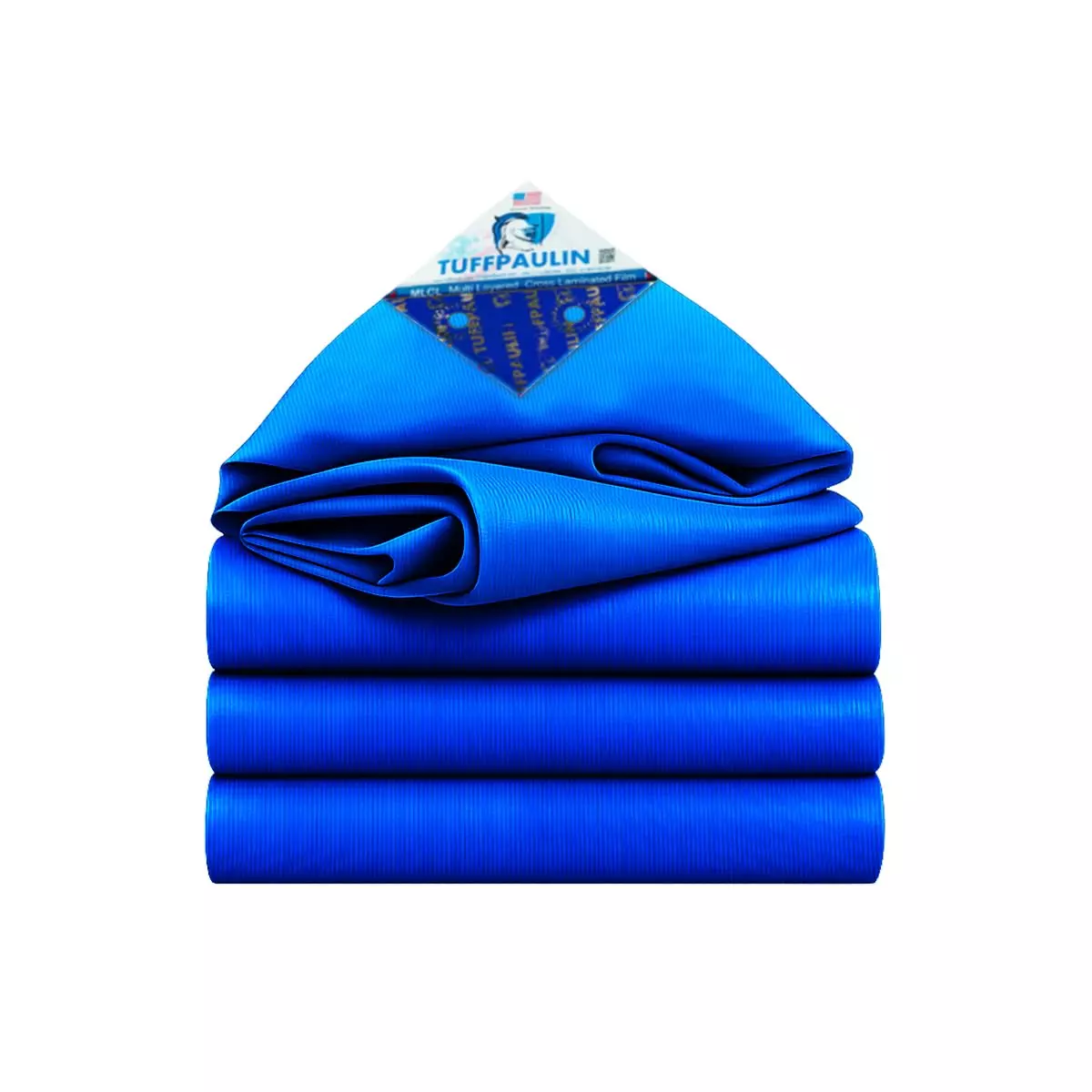 Tuffpaulin 36 x 32 ft (10.98 x 9.76 m) Tarpaulin (Tirpal) 150 GSM MLCL Plastic in Blue Color for Protecting Cars, Bikes from Wind, Rain & Sunlight
