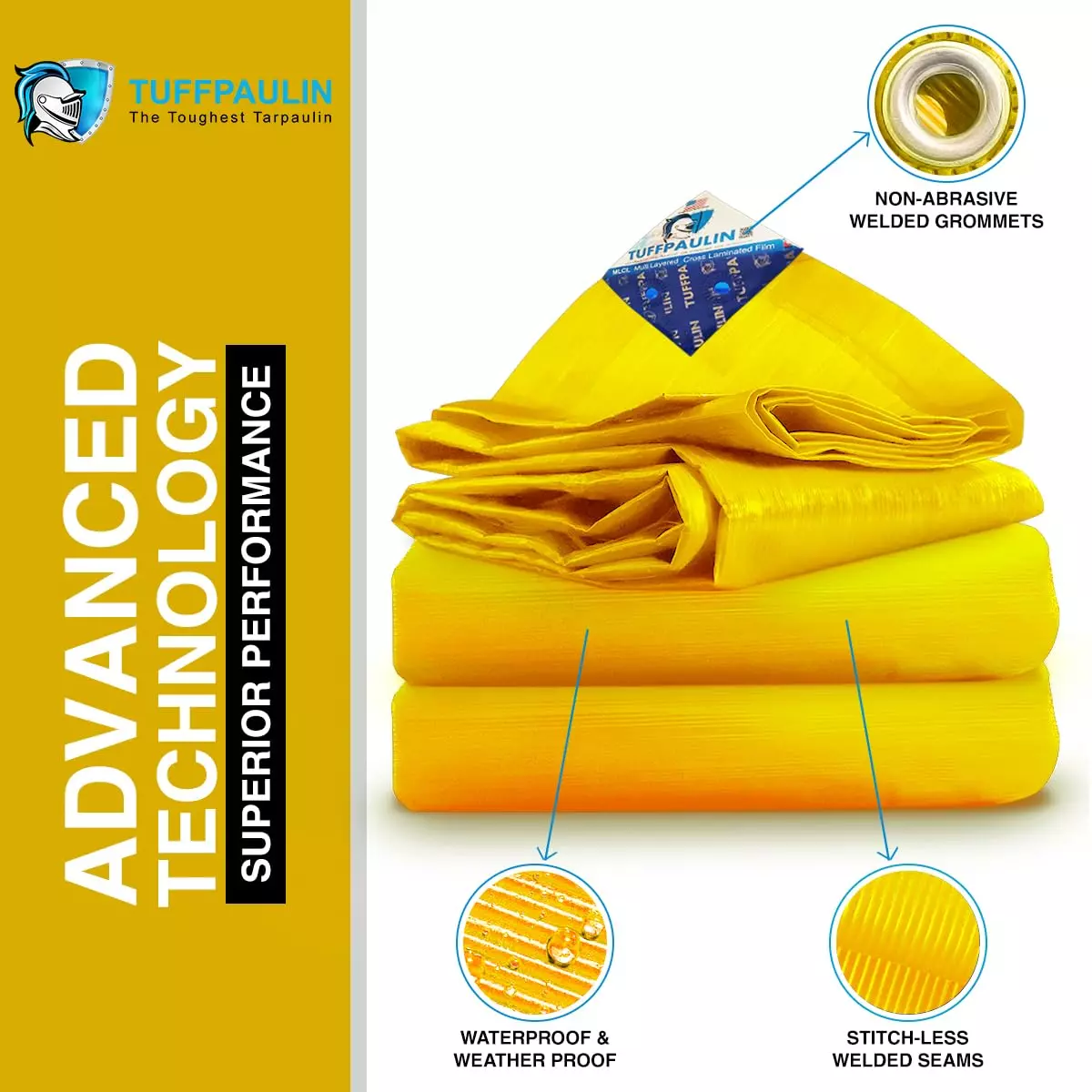 tuffpaulin-40-x-40-ft-122-x-122-m-tarpaulin-tirpal-250-gsm-mlcl-plastic-in-yellow-color-for-outdoor-protection-from-rain-wind-sunlight