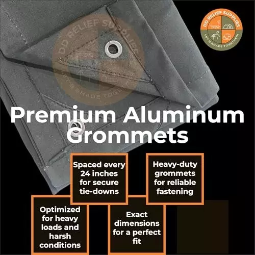 DDRS Canvas Tarp Tarpaulin (Tripal) ‎‎Assorted 550 GSM & 2.44 x 3.05 m (‎8 x 10 ft) Size, DDRSCT550-8X10