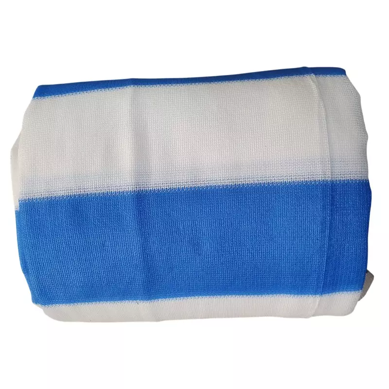 MSR Heavy Duty Shade Net (Mesh) 210 GSM 6x12 Ft Blue & White, MSR-B&W04