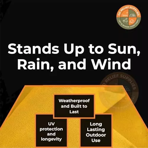 DDRS Heavy Duty Canvas Tarp (Tripal) ‎Tan Yellow 550 GSM 3.05 x 3.66 m (‎10x12 ft), 1Y-T9FG-BZD9_DDRS_NEW-R