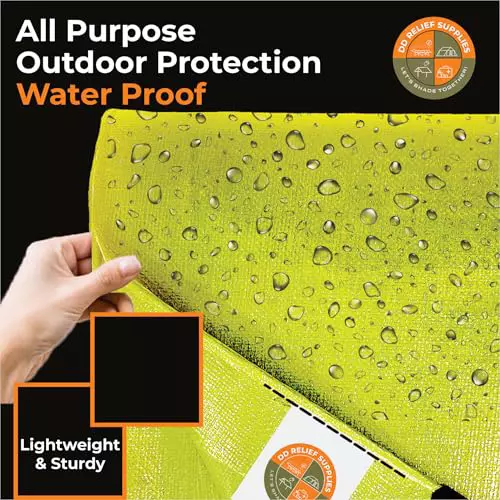 DDRS HDPE Tarpaulin ‎(Tripal) ‎Assorted 220 GSM & 3.66x3.66 m (12x12 ft) Size, DDRSHDPE220-12X12