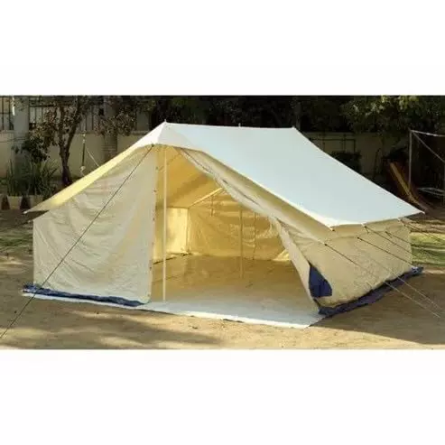 DDRS Canvas Single Ply Relief Disaster Tent White 4 m x 6 m x 7 ft, DDRSRT-02