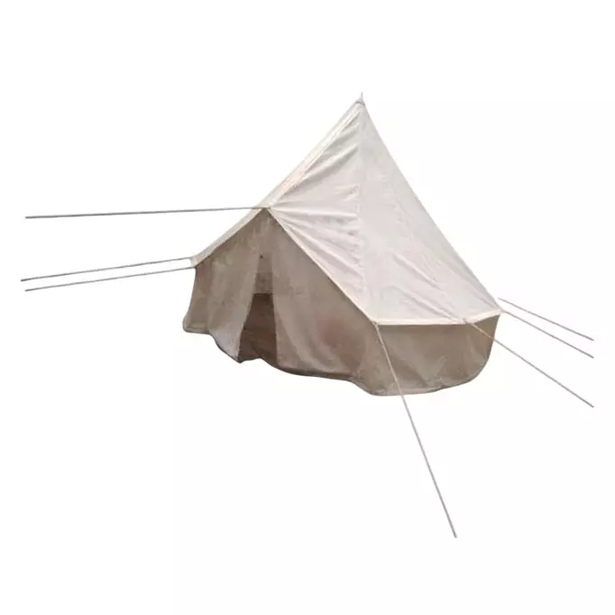 DDRS Canvas Camping Bell Tent White ‎4 m x 4 m x 8 ft, DDRSBT-02