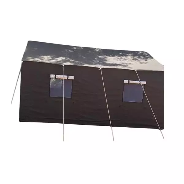 DDRS Canvas Structural Army Tent Grey 3.66 x 3.66 x 2.13 m (12x12x7 ft), DDRSAT-01