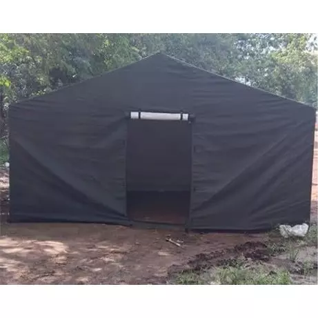 DDRS Canvas Structural Army Tent Grey 4.57 x 4.57 x 2.74 m (15x15x9 ft), DDRSAT-02
