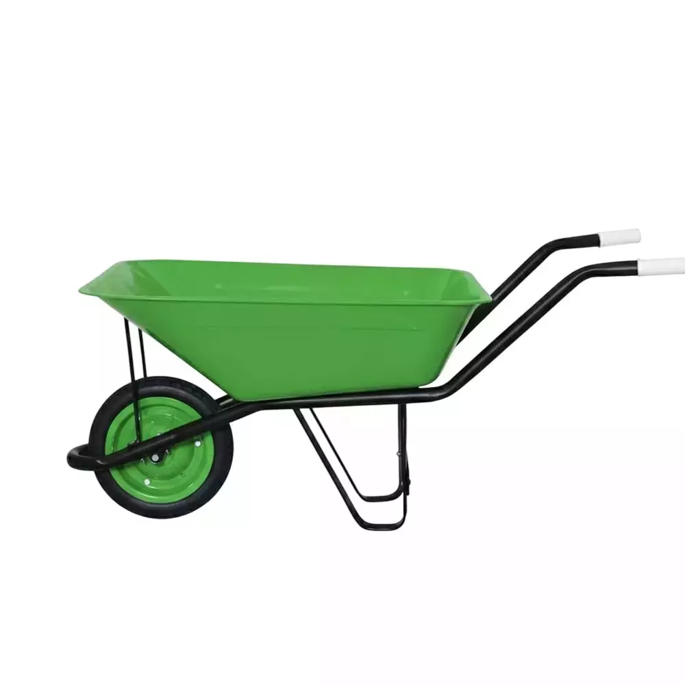 Sujari Solid Tyre Single Tyre Wheelbarrow with Bearing 120 Kg Load Capacity 75 L Water Capacity for Industrial Use, WB-SL