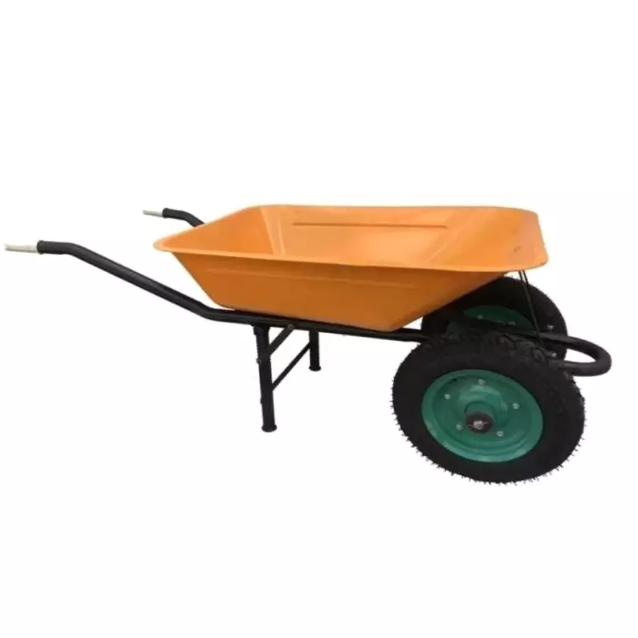 A2B 150-170Kg Yellow Double Wheel Barrow - SWB 5