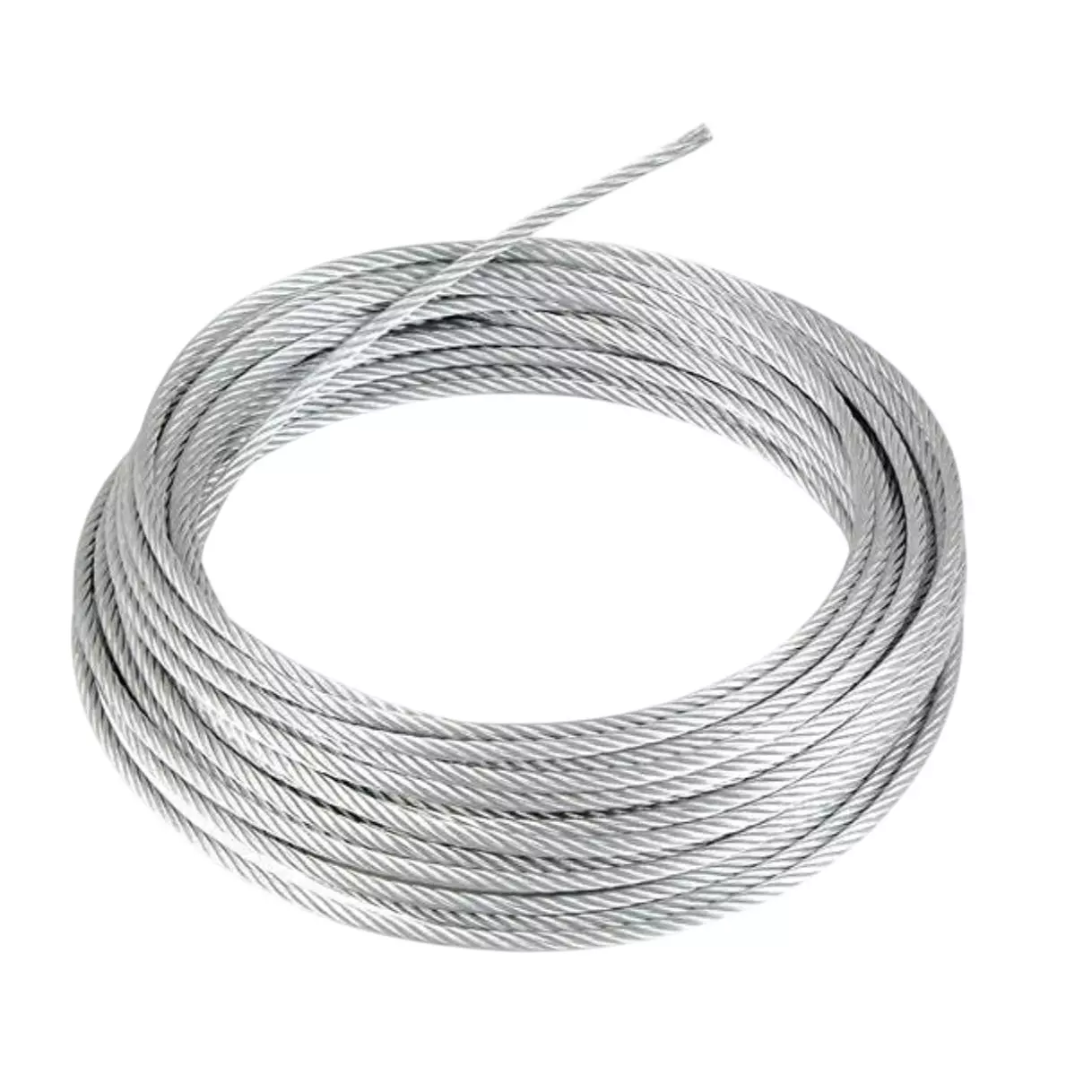 CHANDOK Wire Rope 6 mm Dia 20 m Length Galvanized Iron Steel
