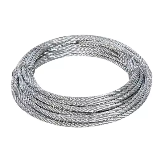GENERIC Heavy Duty Wire Rope Galvanized Mild Steel 7x19 Strand Core 12 mm Diameter 100 m Length, TI-HD-64229-C2O2-R90
