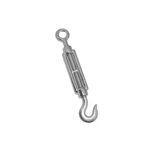 GENERIC Wire Rope Turnbuckle Mild Steel Galvanized 6 mm (Pack of 25)