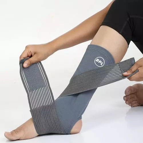 BPL Ankle Binder Black For Men and Women, Size M