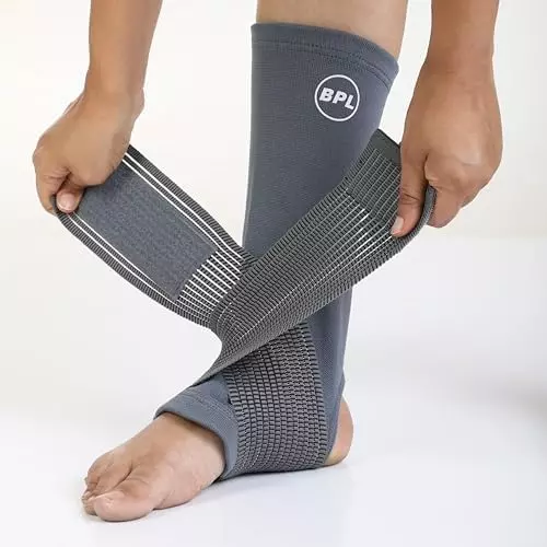 BPL Ankle Binder Black For Men and Women, Size S