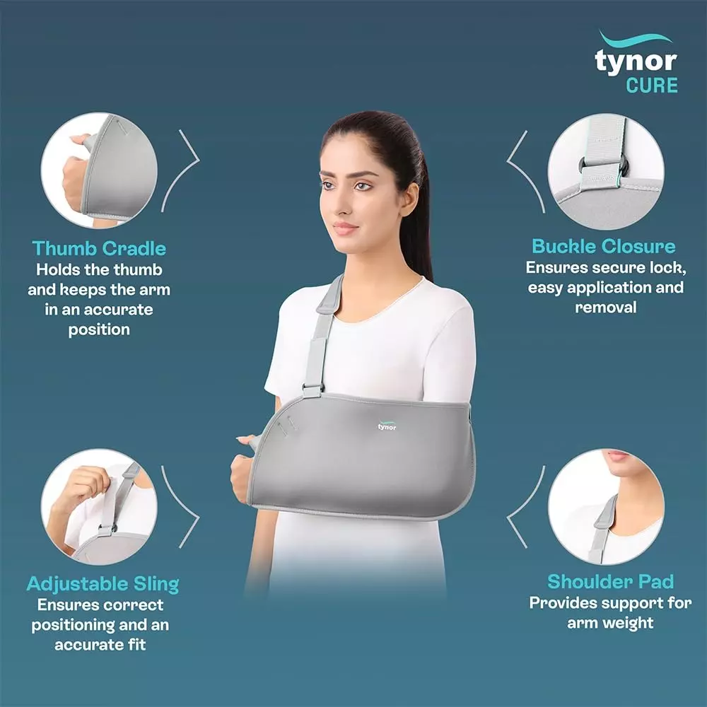 Tynor Pouch Arm Sling Baggy Grey Small Size, 3099253