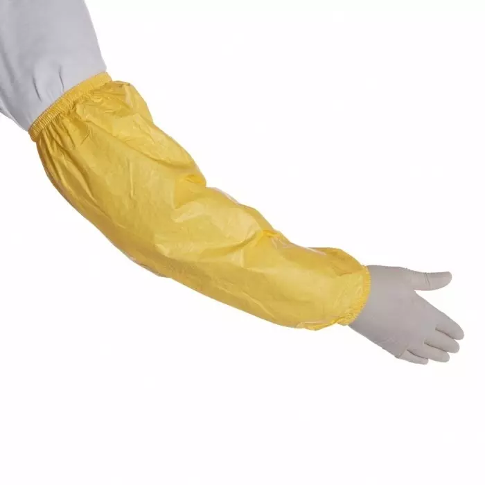 DuPont Yellow Tychem Protective Sleeve, One Size, D13984632 (Pack of 50)