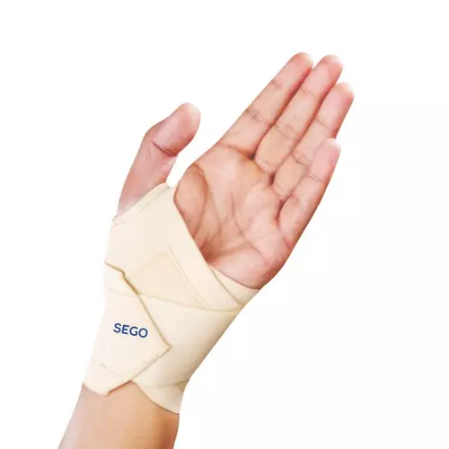 Dyna Sego Wrist Wrap with Thumb Loop-Beige-Universal