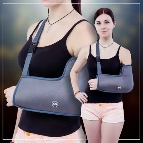 BPL Arm Sling with Elbow Support Grey, Size L