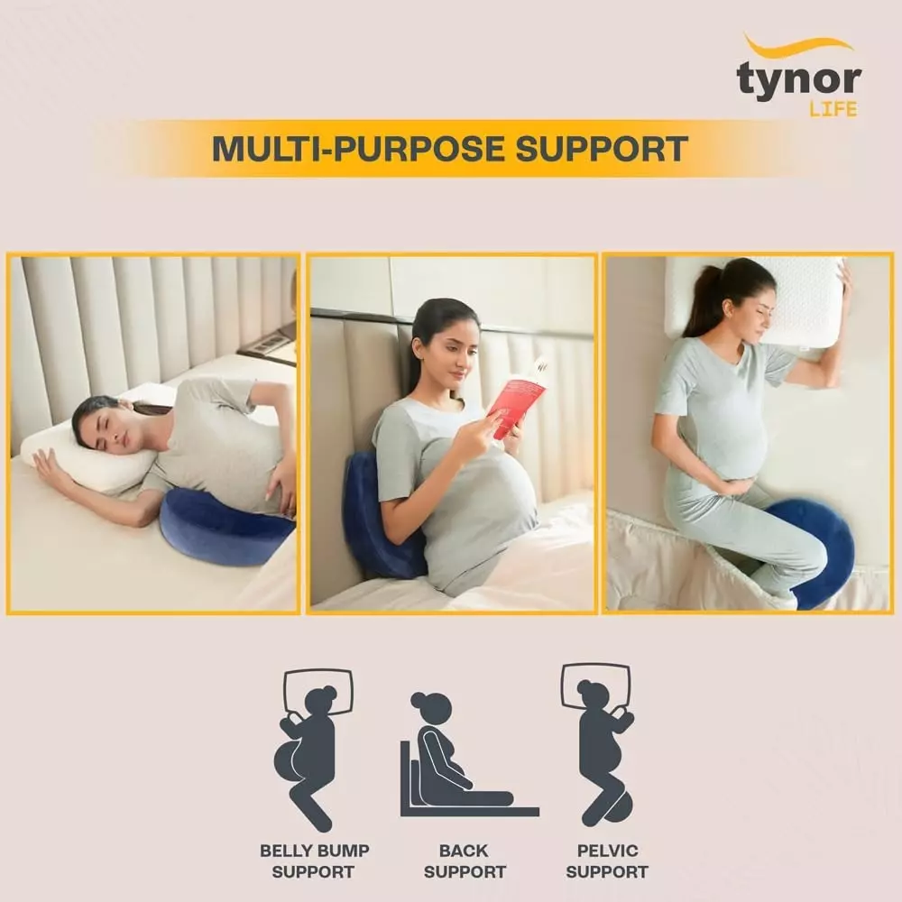 tynor-pregnancy-memory-pillow-elite-elite-universal-size-blue-color-90104