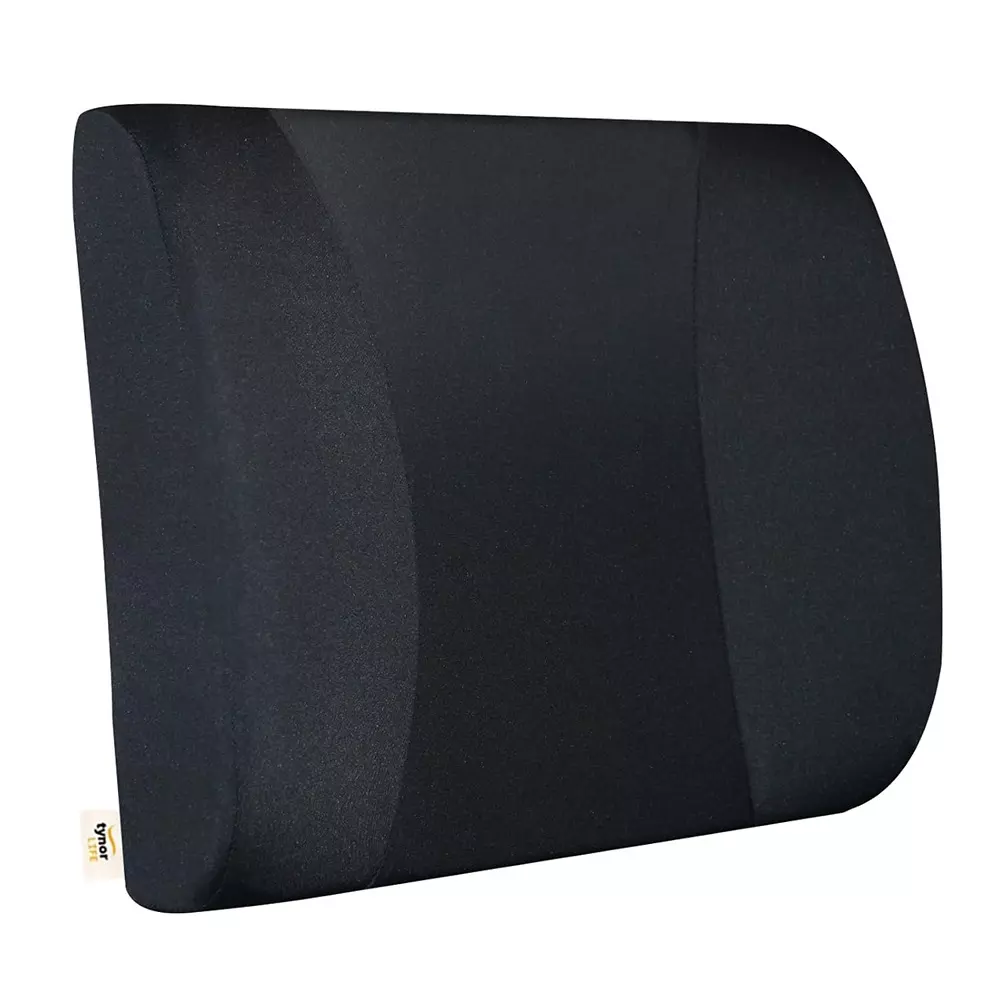 Tynor Back Rest Polyurethane Foam Material Wedge Shape Universal Size Black Color, 90102