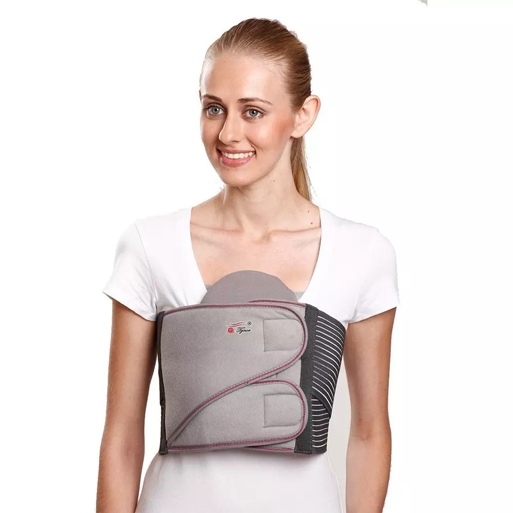 Tynor Chest Binder Belt Grey Medium Size, TA05969