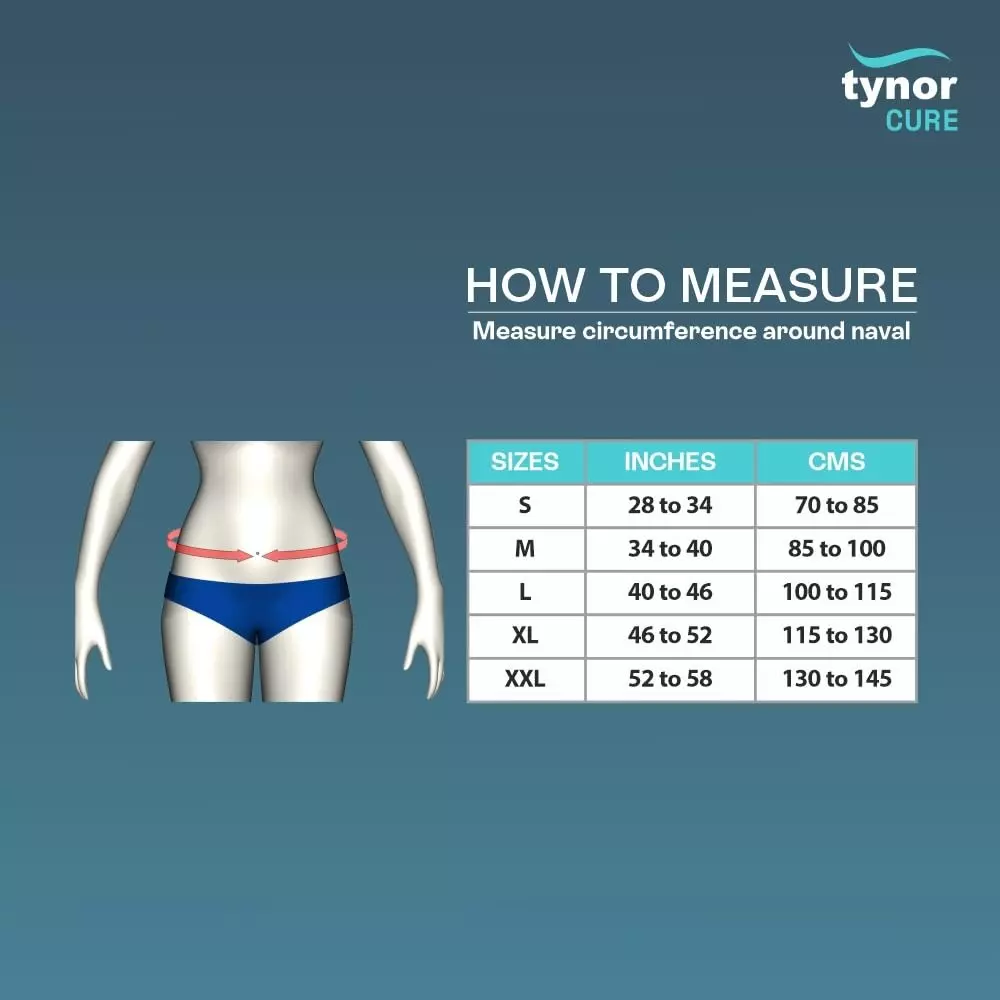 Tynor Contoured L.S. Support Grey XL Size, TA06110