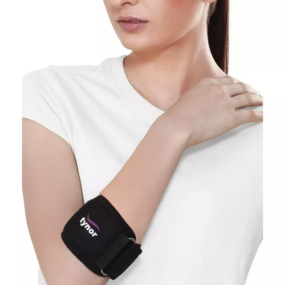 Tynor Tennis Elbow Support Black XL Size, TA06014