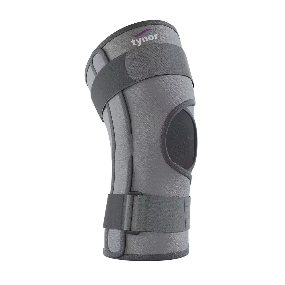 Tynor Elastic Knee Support Grey Large Size, 3039706