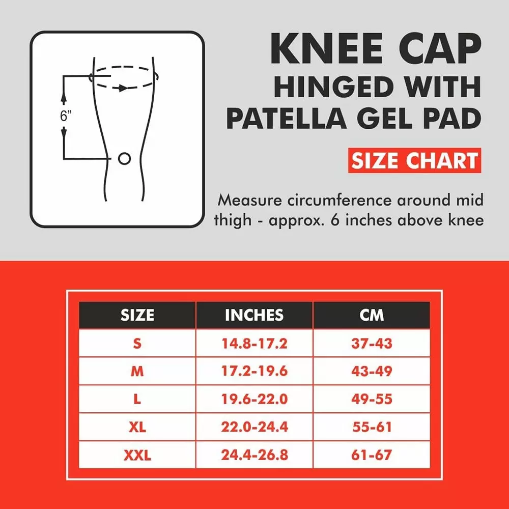 Samson Small Knee Cap Hinged with Patella Gel Pad, NE-0611