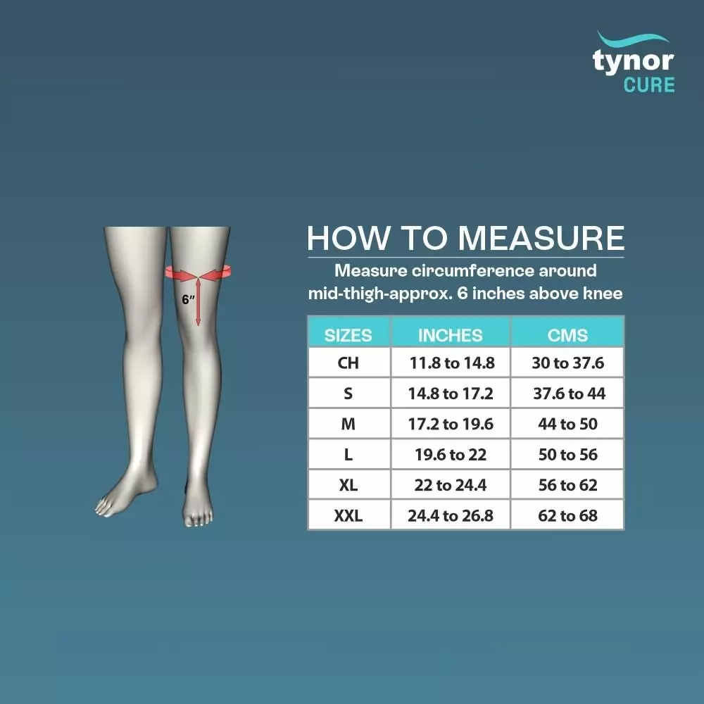 Tynor D13 Knee Immobilizer Grey Large Size, 3039666