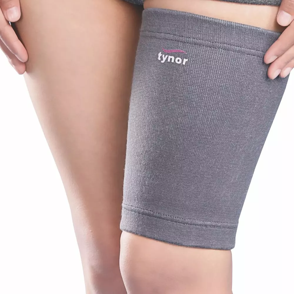 Tynor Thigh Support Grey Medium Size, TA06003