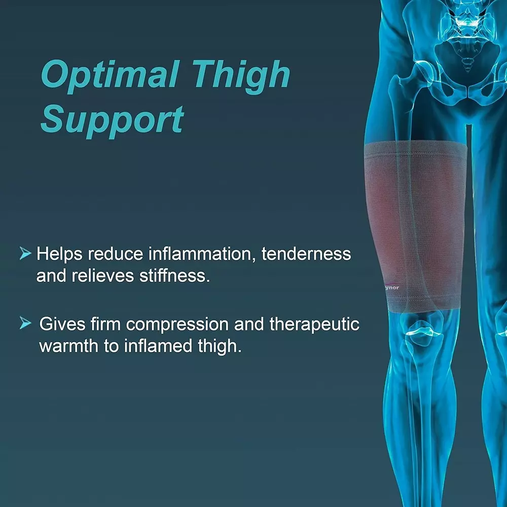 Tynor Thigh Support Grey Medium Size, TA06003