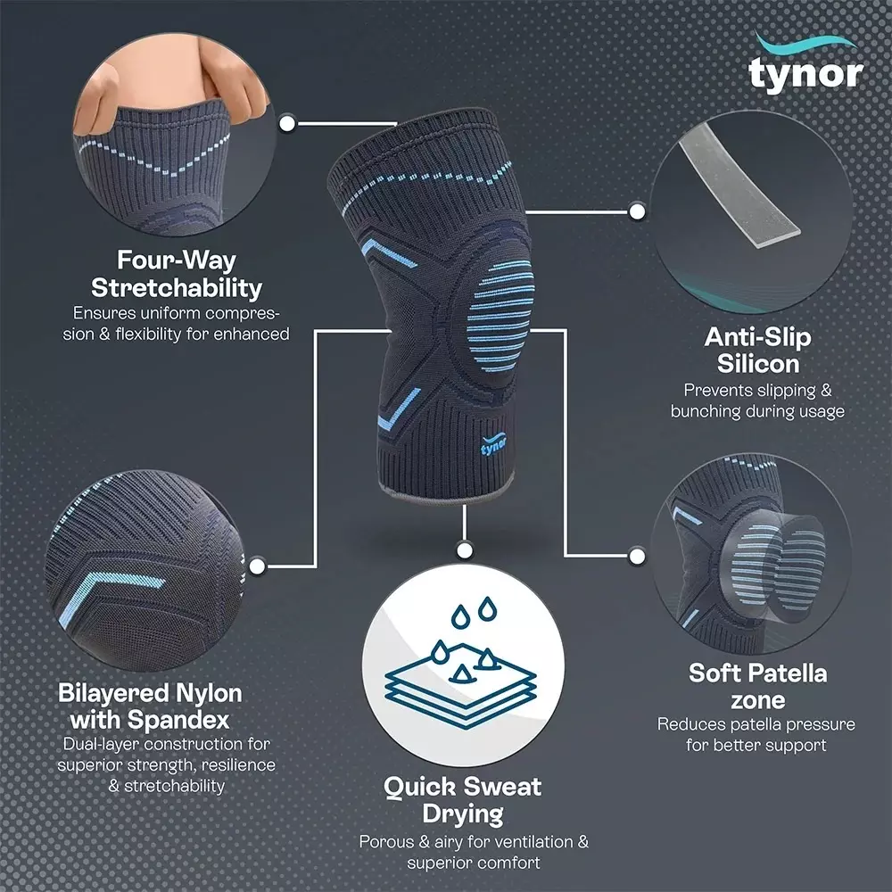 tynor-knee-cap-comfeel-type-anti-slip-silicone-grip-grey-color-1-pair-m-size-d23