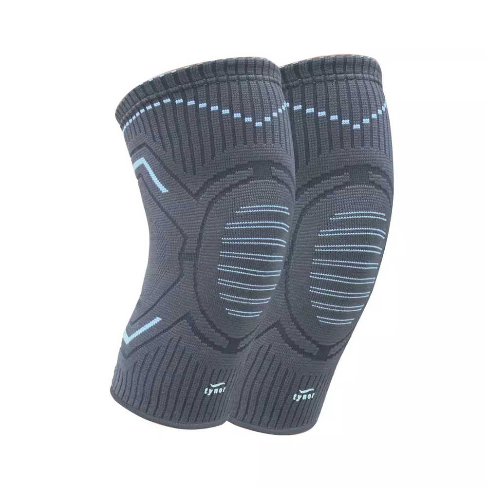 Tynor Knee Cap Comfeel Type Anti-Slip Silicone Grip Grey Color (1 Pair) M Size, D23
