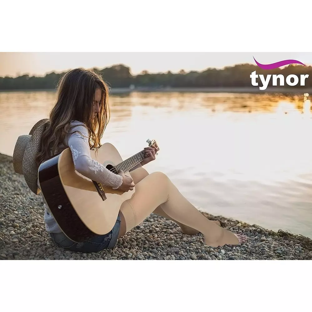 Tynor Medical Compression Stocking Thigh Beige Small Size, TA06046 (Pack 2 Piece)