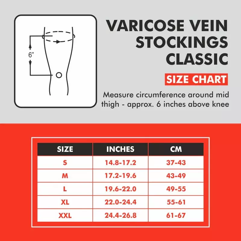 Samson Varicose Vein Stockings Classic (Pair) Small, GS-1210