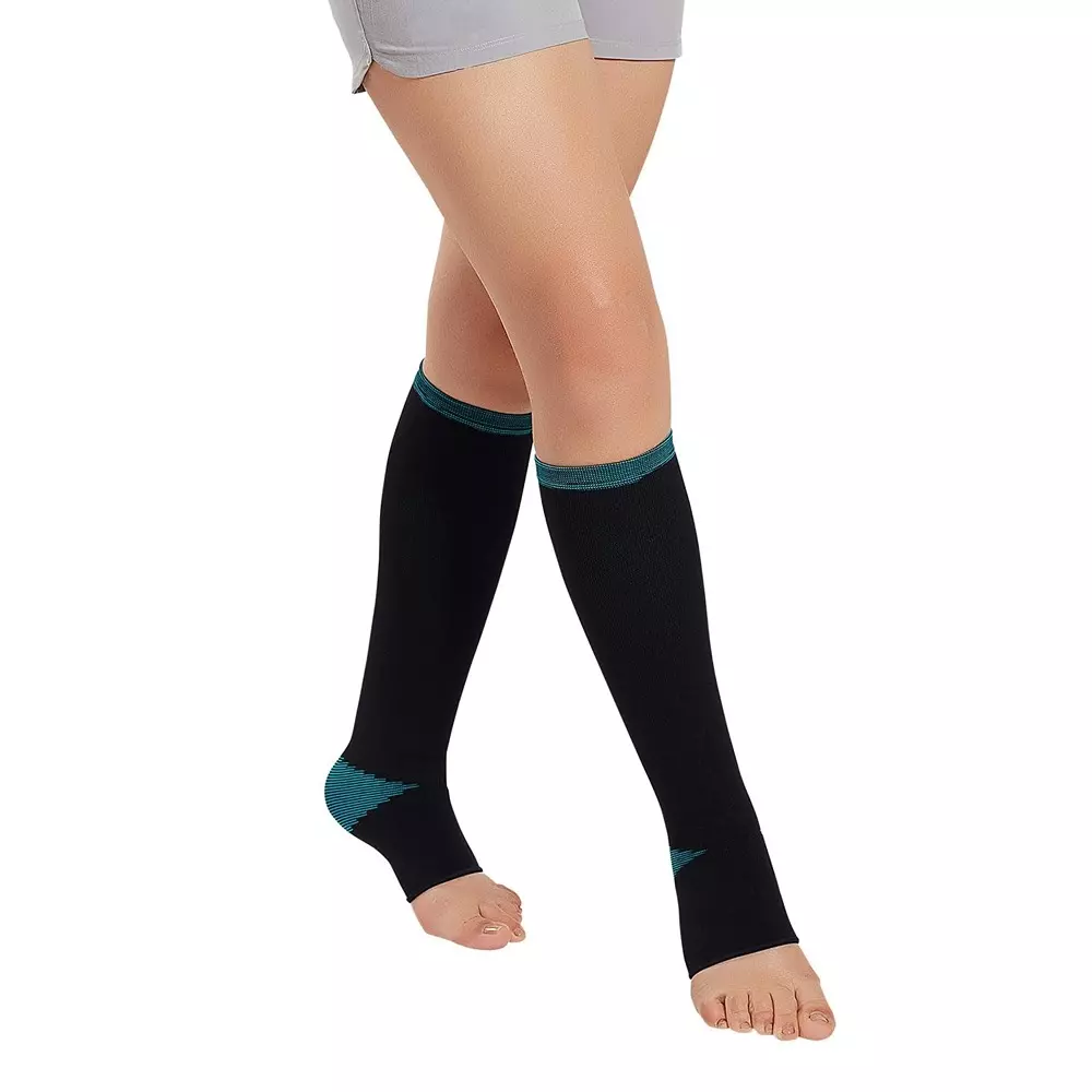 Flamingo Premium Below Knee Stockings XXL Size Black 160 g