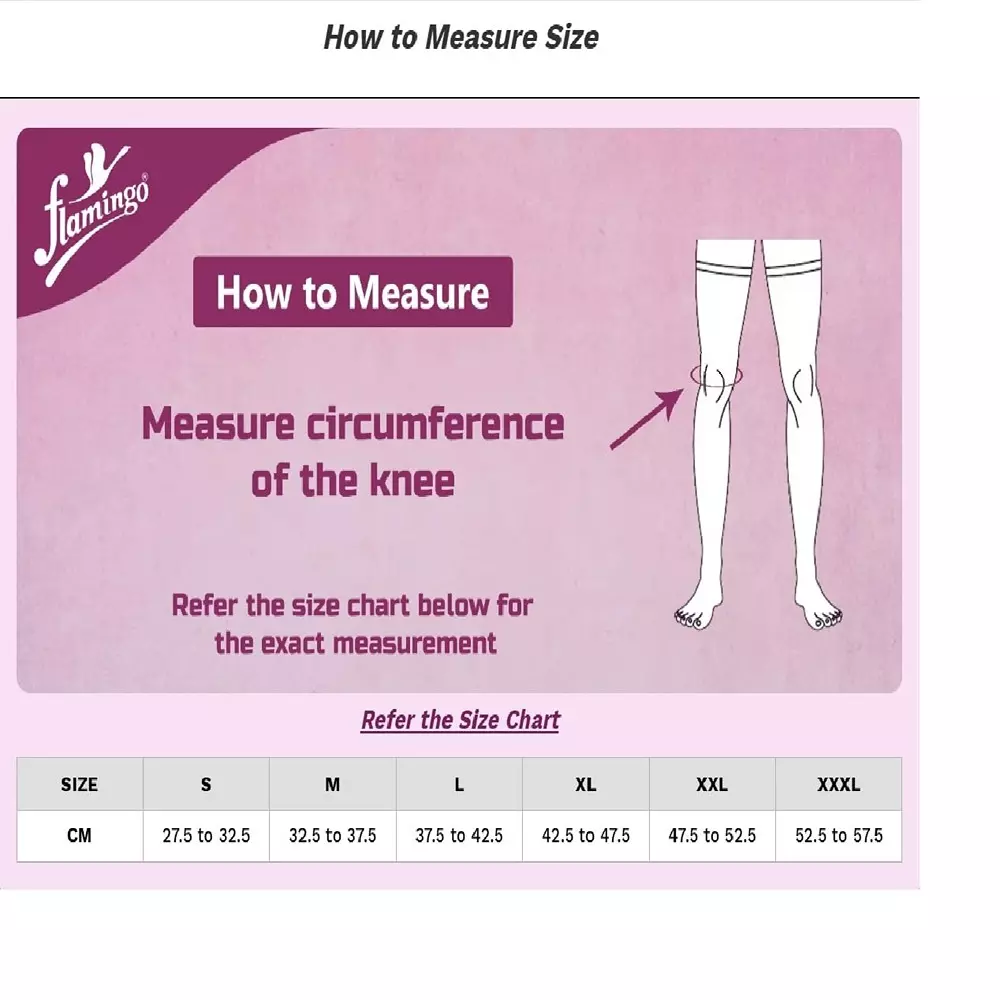Flamingo Knee Cap XXL Size Beige 300 g