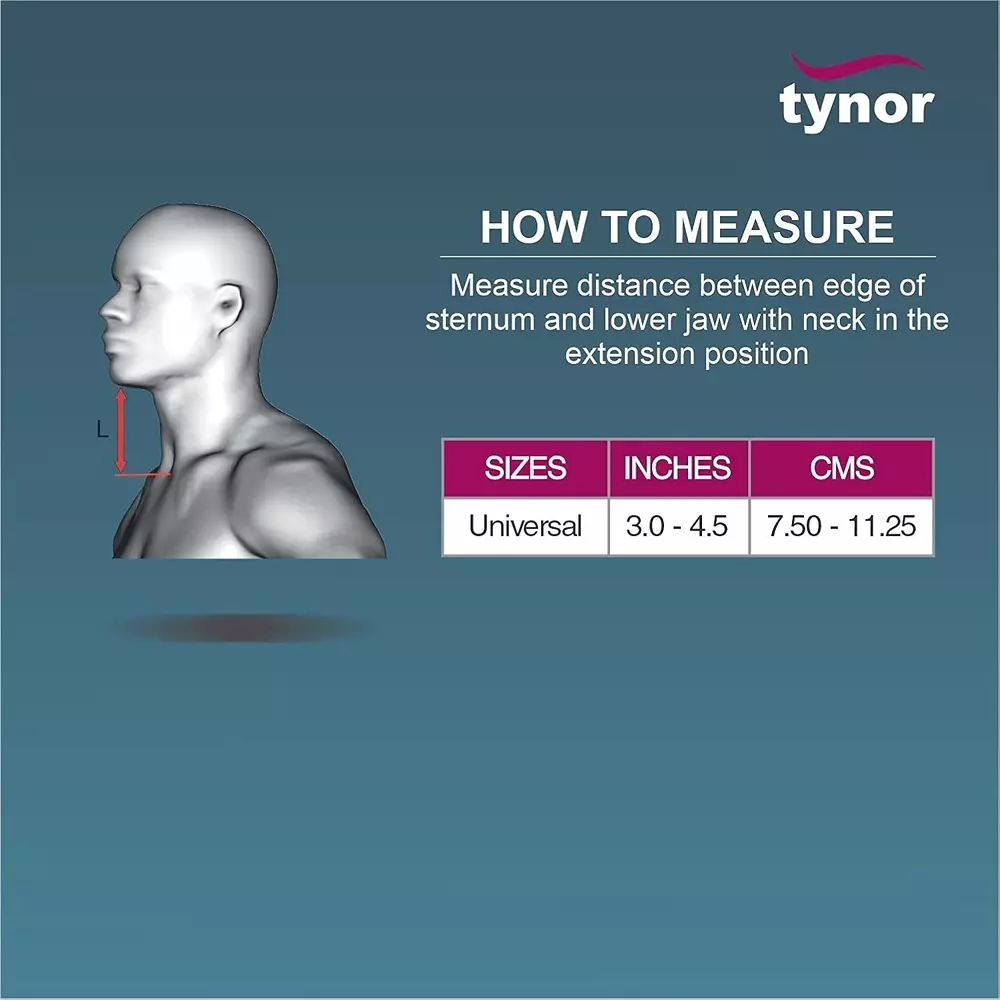 Tynor Contoured Cervical Pillow Grey Standard Size, TA06001