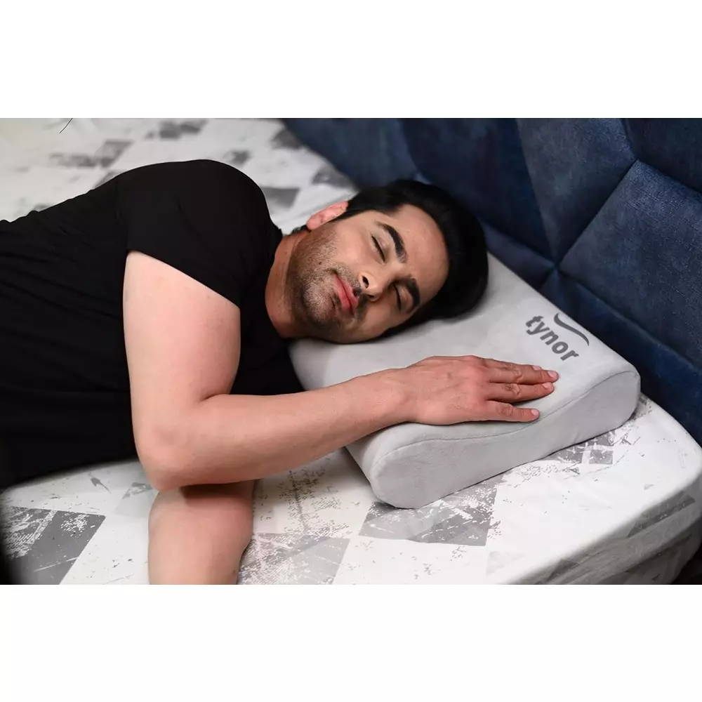 Tynor Contoured Cervical Pillow Grey Standard Size, TA06001