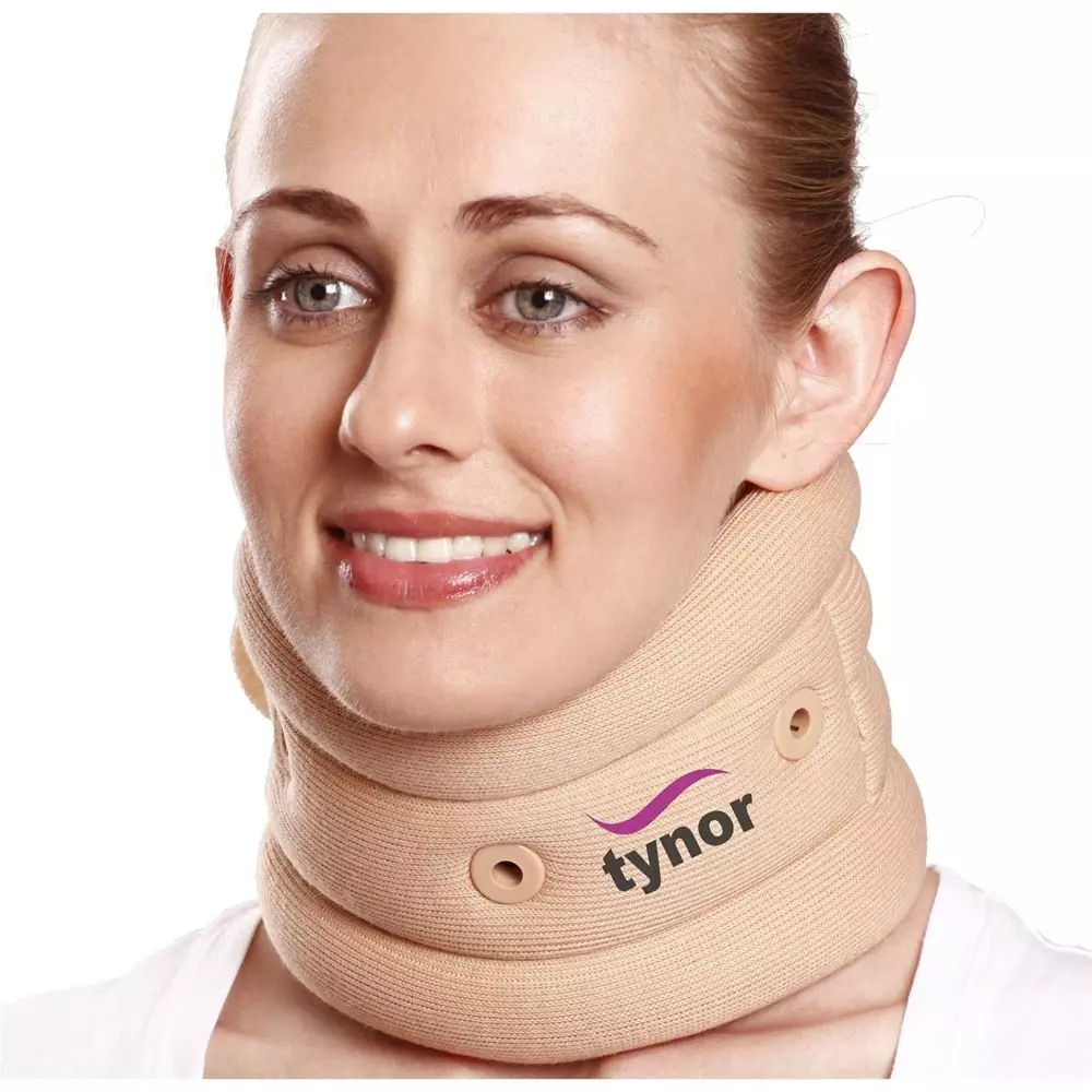 Tynor Cervical Collar Soft With Support Beige Medium Size, TA06114