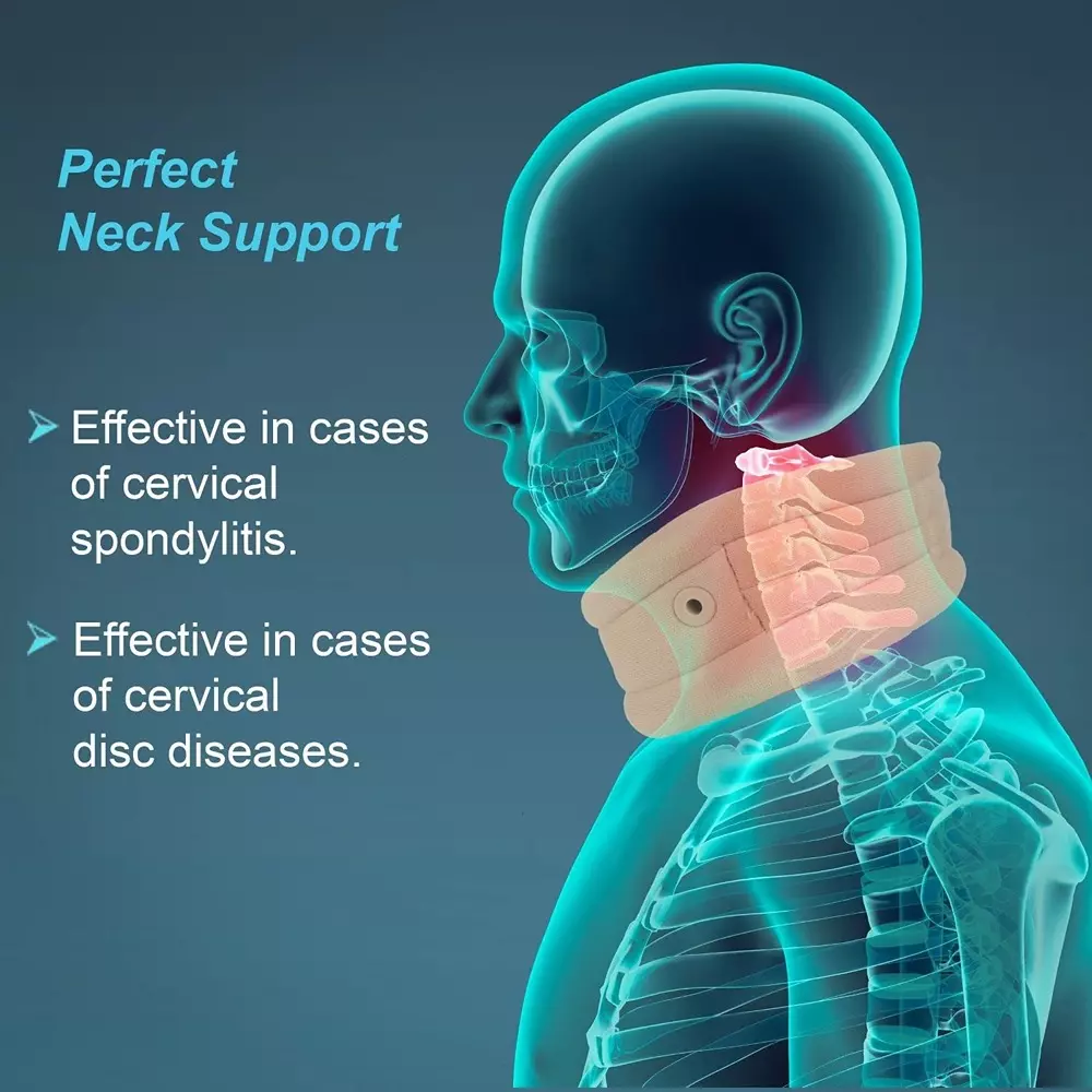 Tynor Cervical Collar Soft With Support Beige Medium Size, TA06114