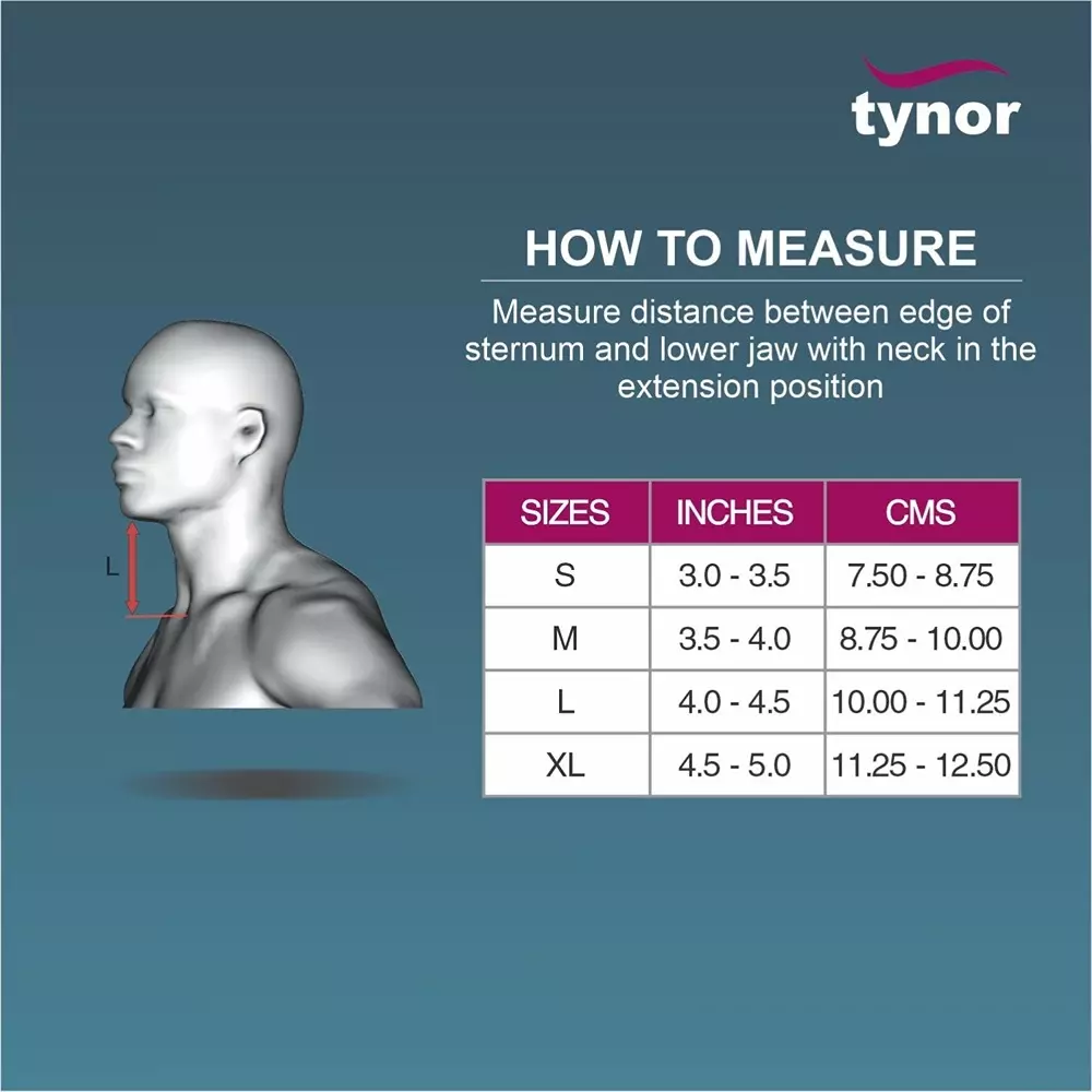 Tynor Cervical Collar Soft With Support Beige Medium Size, TA06114