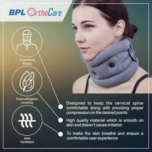 BPL Soft Cervical Collar Grey, Size L