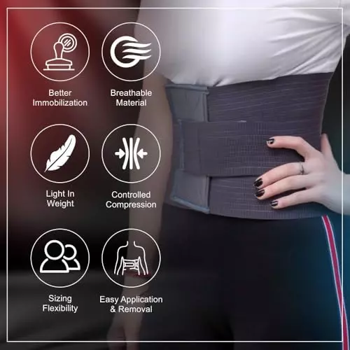 BPL Contoured Lumbar Support Belt, Size XL