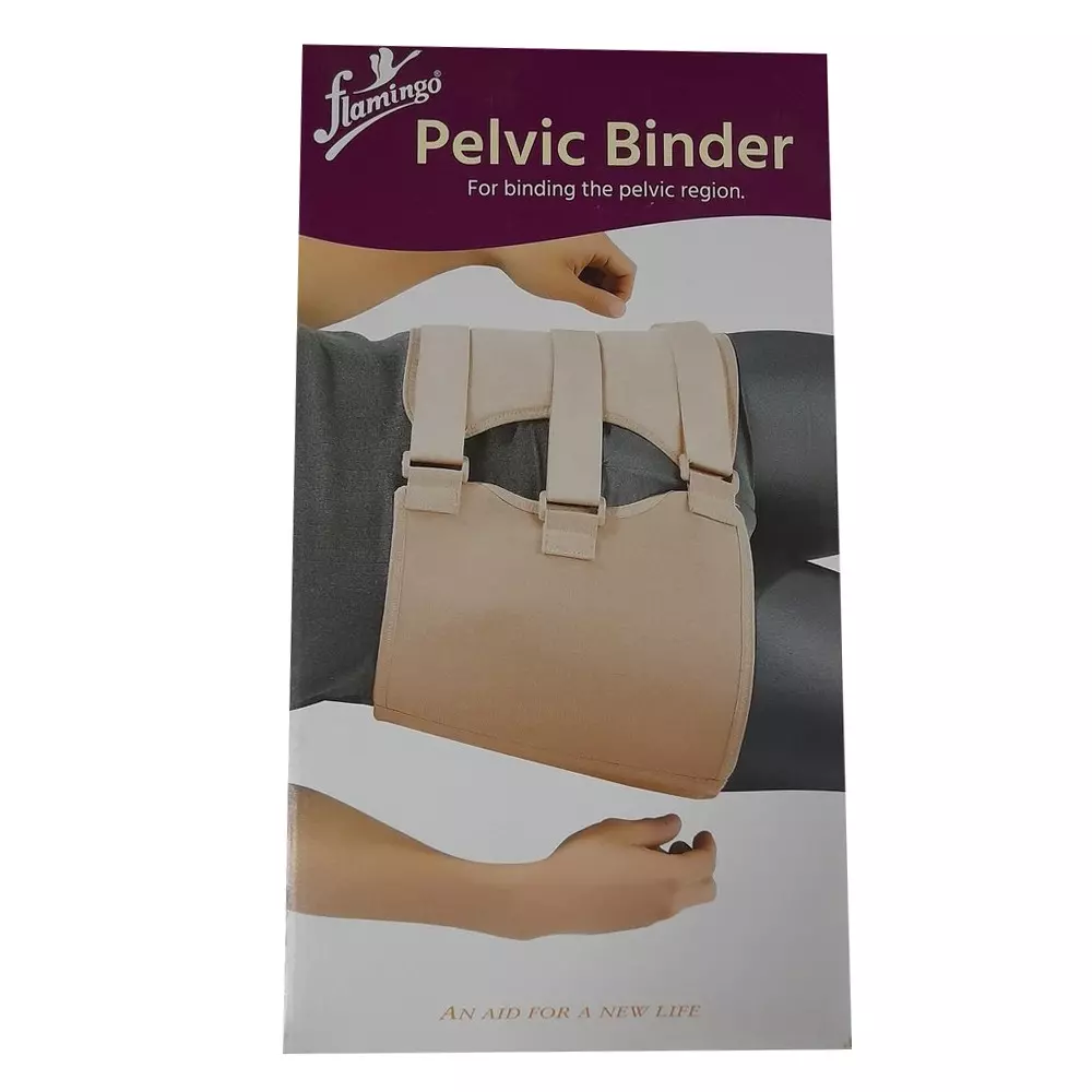 Flamingo Pelvic Binder XXL Size Laminated Foam Fabric Hook & Loop