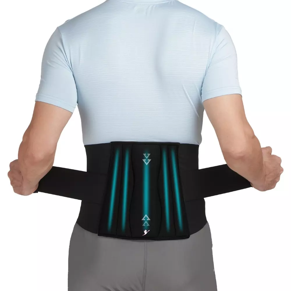 flamingo-xxl-size-lumbar-sacro-belt-black-turquoise-blue-color-for-providing-support-to-waist-and-back-oc-2001