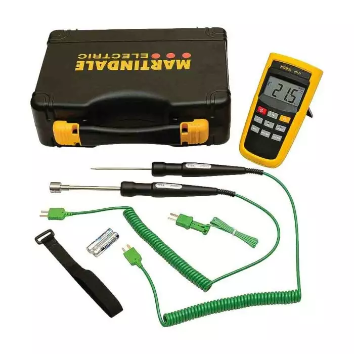 Martindale Digital Thermometer +1372 °C +1999 °F Max 0.1% Reading + 2 °C 0.1% Reading + 4 °F Accuracy - THERMOKITLGN