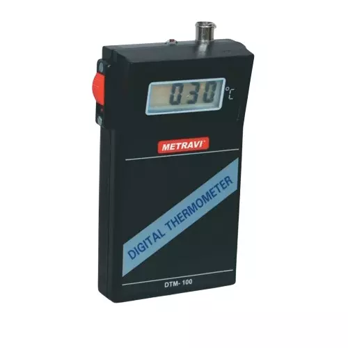 Metravi Portable Digital Thermometer PT-100 Sensor up to 1200°C, DTM-100 -100 to 1200°C